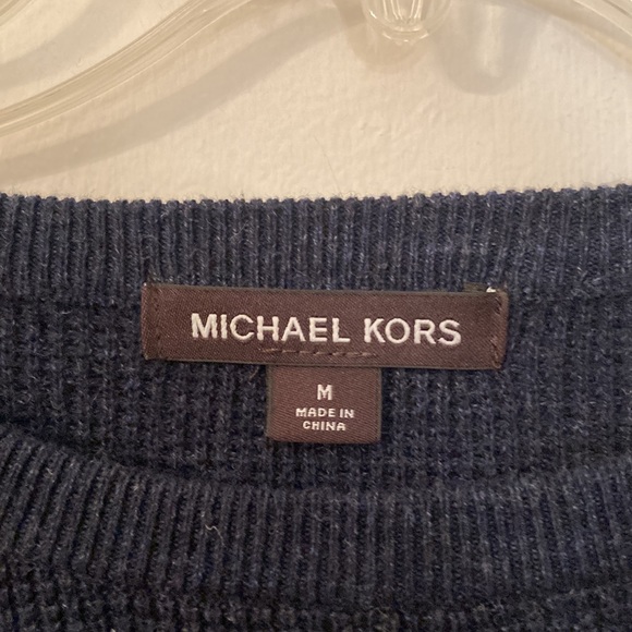 Michael Kors navy cotton blend sweater size medium - Picture 3 of 6